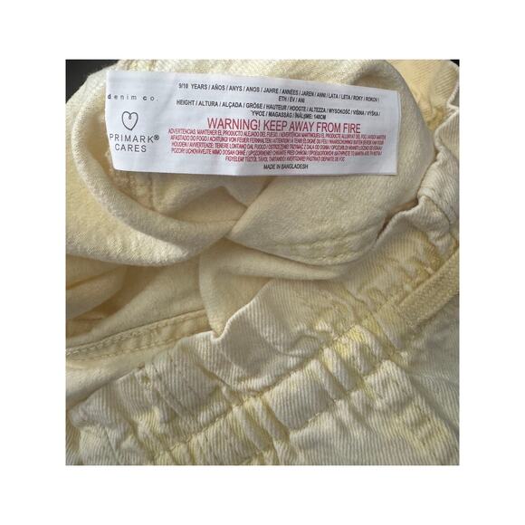 Primark Cares Girls 9-10  Drawstring Jeans Everyday Casual School Lightweight - Picture 6 of 11